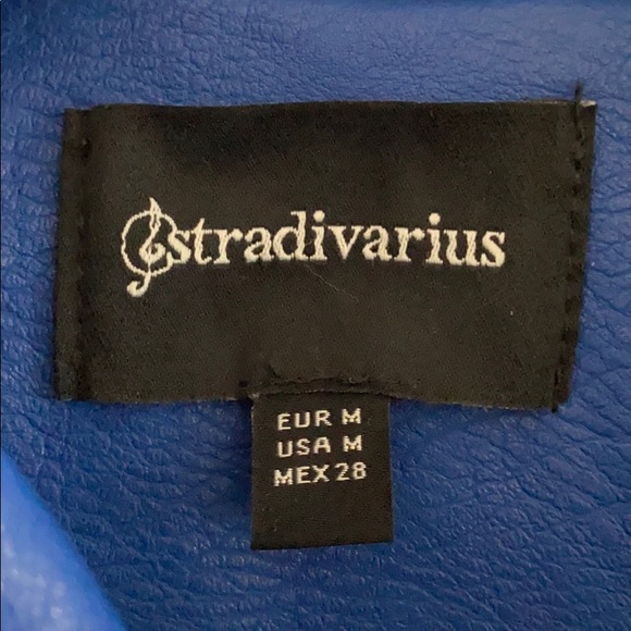 NWOT Stradivarius Vegan Faux Leather Jacket - Picture 3 of 6